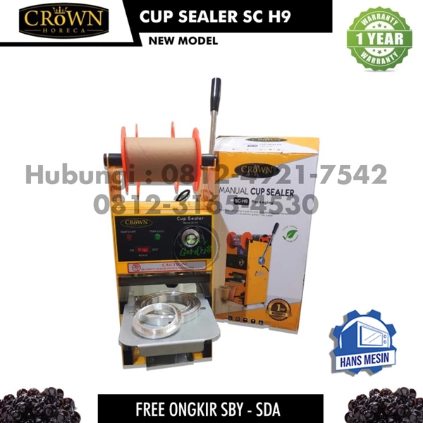 Cup sealer crown horeca SC H9 garansi 1 tahun