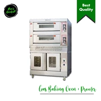 Gas baking oven + Proofer GETRA RFL-24SS + FJ 10 free shipping Surabaya