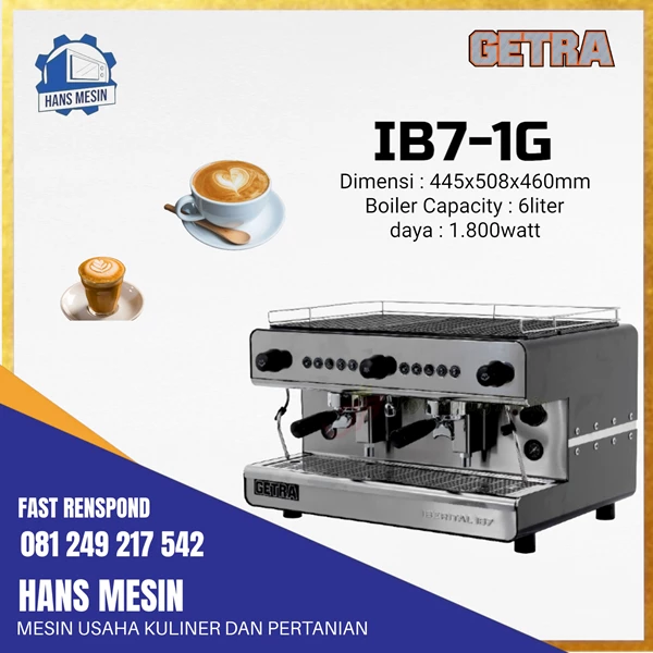 Espresso maker coffee machine espresso machine cappuchino IB7 1G GETRA