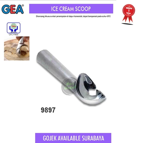 GEA 9897 . stainless ice cream scoop ice cream scoop