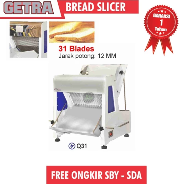 Bread slicer getra Q31 mesin pemotong roti tawar