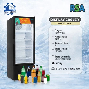 Showcase RSA Agate-240, Pendingin Compact untuk Toko Kecil
